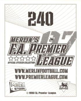 2006-07 Merlin F.A. Premier League 2007 #240 Matthew Mills Back