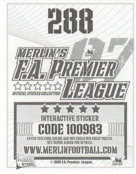 2006-07 Merlin F.A. Premier League 2007 #288 Ryan Giggs Back