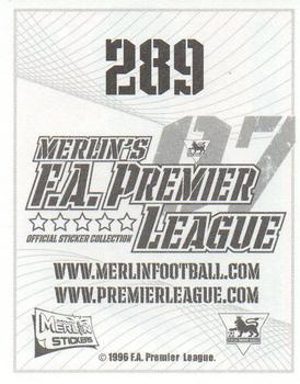 2006-07 Merlin F.A. Premier League 2007 #289 Park Ji-sung Back