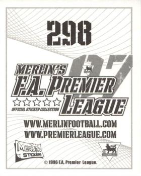 2006-07 Merlin F.A. Premier League 2007 #298 Logo Back
