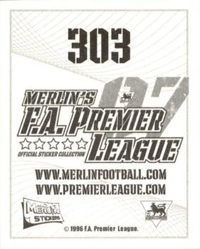 2006-07 Merlin F.A. Premier League 2007 #303 Ross Turnbull Back