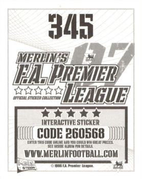 2006-07 Merlin F.A. Premier League 2007 #345 Michael Owen Back
