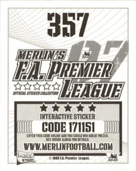 2006-07 Merlin F.A. Premier League 2007 #357 Sol Campbell Back