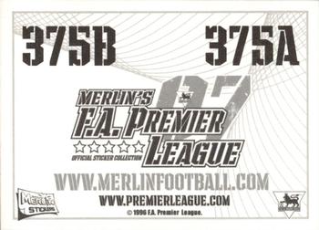 2006-07 Merlin F.A. Premier League 2007 #375 Kit Back