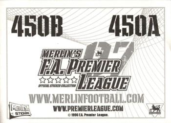 2006-07 Merlin F.A. Premier League 2007 #450 Kit Back