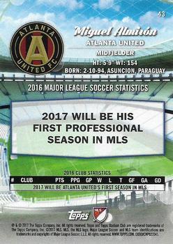 2017 Stadium Club MLS - Silver Ice #43 Miguel Almirón Back