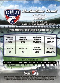 2017 Stadium Club MLS - Silver Ice #70 Maximiliano Urruti Back
