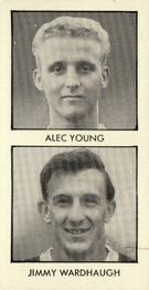 1958 D.C. Thomson Adventure World Cup Footballers #8 Alec Young / Jimmy Wardhaugh Front