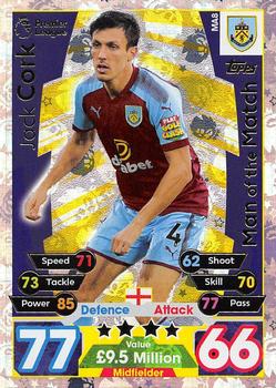 2017-18 Topps Match Attax Premier League Extra - Man of the Match #MA8 Jack Cork Front