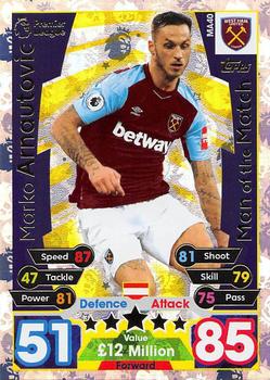 2017-18 Topps Match Attax Premier League Extra - Man of the Match #MA40 Marko Arnautovic Front