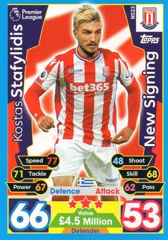 2017-18 Topps Match Attax Premier League Extra - New Signing #NS23 Kostas Stafylidis Front