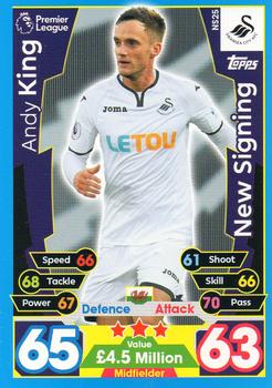 2017-18 Topps Match Attax Premier League Extra - New Signing #NS25 Andy King Front