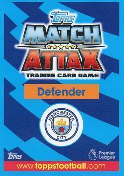 2017-18 Topps Match Attax Premier League Extra - Limited Edition - Silver #LE4S Vincent Kompany Back