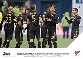 2018 Topps Now MLS #2 LAFC Back