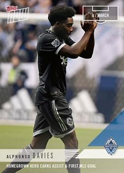 2018 Topps Now MLS #3 Alphonso Davies Front