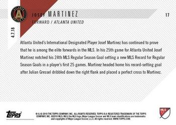 2018 Topps Now MLS #17 Josef Martinez Back