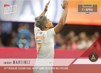 2018 Topps Now MLS #17 Josef Martinez Front