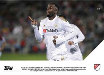 2018 Topps Now MLS #92 Adama Diomande Back