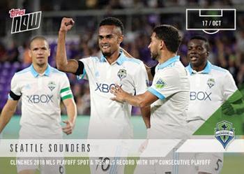 2018 Topps Now MLS #96 Seattle Sounders Front