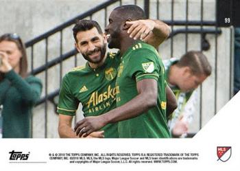 2018 Topps Now MLS #99 Portland Timbers Back