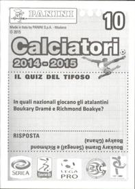 2014-15 Panini Calciatori Stickers #10 Giuseppe Biava Back