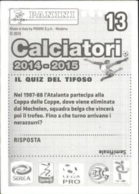 2014-15 Panini Calciatori Stickers #13 Nicolo Cherubin Back
