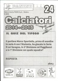 2014-15 Panini Calciatori Stickers #24 Rolando Bianchi Back