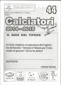2014-15 Panini Calciatori Stickers #44 Lorenzo Crisetig Back