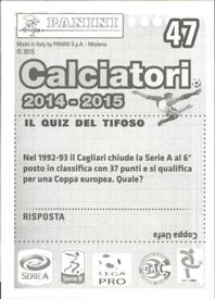 2014-15 Panini Calciatori Stickers #47 Andrea Cossu Back