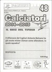 2014-15 Panini Calciatori Stickers #48 Diego Farias Back