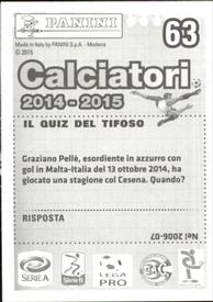 2014-15 Panini Calciatori Stickers #63 Antonio Mazzotta Back
