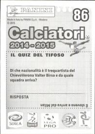 2014-15 Panini Calciatori Stickers #86 Dario Dainelli Back