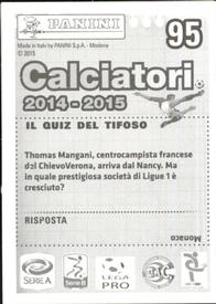 2014-15 Panini Calciatori Stickers #95 Perparim Hetemaj Back