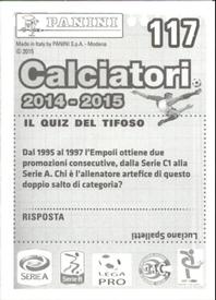 2014-15 Panini Calciatori Stickers #117 Vincent Laurini Back
