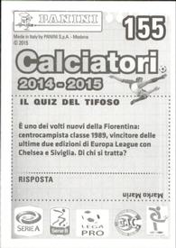 2014-15 Panini Calciatori Stickers #155 Mario Gomez Back