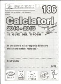 2014-15 Panini Calciatori Stickers #186 Rafael Back
