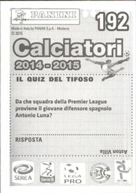 2014-15 Panini Calciatori Stickers #192 Davide Brivio Back