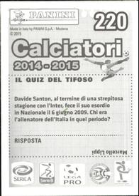 2014-15 Panini Calciatori Stickers #220 Jonathan Back