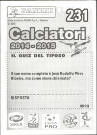 2014-15 Panini Calciatori Stickers #231 Pablo Osvaldo Back