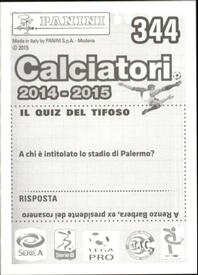 2014-15 Panini Calciatori Stickers #344 Sinisa Andelkovic Back