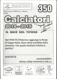 2014-15 Panini Calciatori Stickers #350 Zouhair Feddal Back