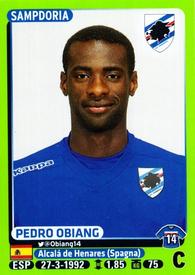 2014-15 Panini Calciatori Stickers #432 Pedro Obiang Front
