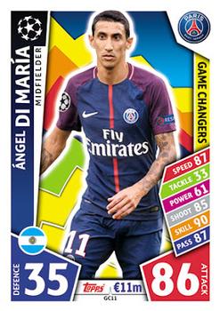 2017-18 Topps Match Attax UEFA Champions League - Game Changers #GC11 Angel di Maria Front