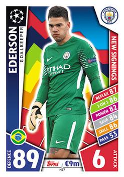 2017-18 Topps Match Attax UEFA Champions League - New Signings #NS7 Ederson Front