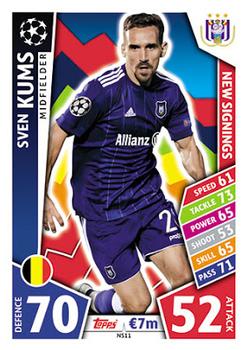2017-18 Topps Match Attax UEFA Champions League - New Signings #NS11 Sven Kums Front