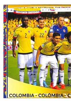 2016 Panini Copa America Centenario Stickers #39 Colombia Team Front
