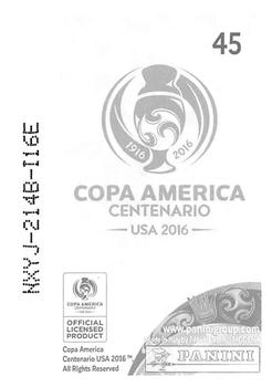 2016 Panini Copa America Centenario Stickers #45 Jeison Murillo Back