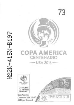 2016 Panini Copa America Centenario Stickers #73 Oscar Duarte Back