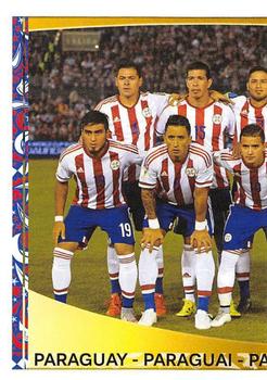 2016 Panini Copa America Centenario Stickers #87 Paraguay Team Front