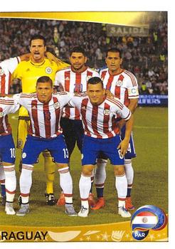 2016 Panini Copa America Centenario Stickers #88 Paraguay Team Front
